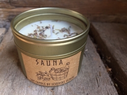 Svíčka v plechové krabičce - Sauna 